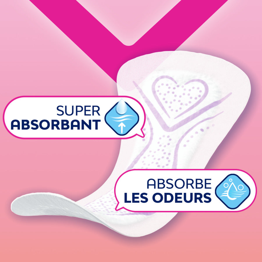 Pack Feel good - Protège-lingeries avec design cœur, offrant confort et sécurité, inclus dans un ensemble avec culottes menstruelles pour des journées sereines.